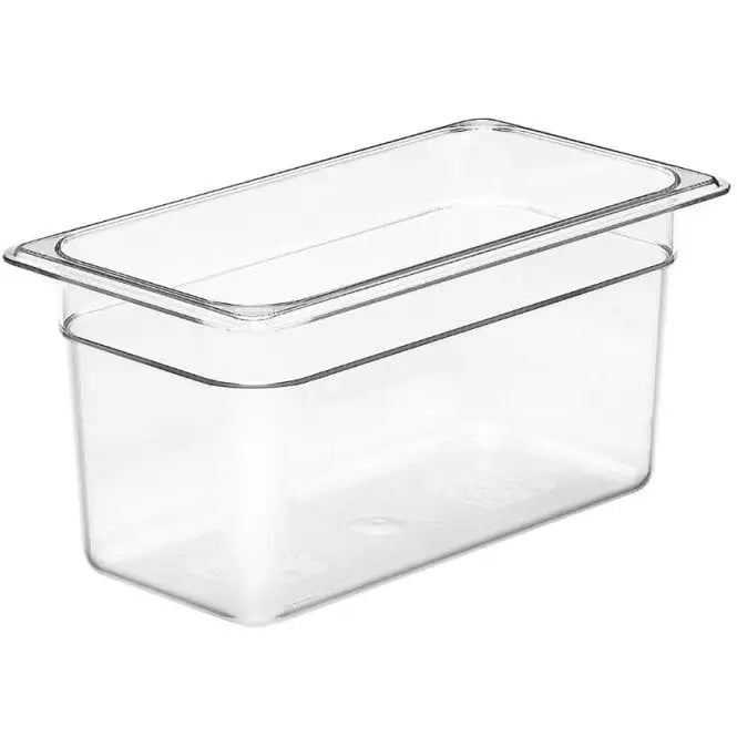 Olmecs Polycarbonate Clear 1/3 One Third Size Food Pan-6 (32.5x17.6x15 Cms)