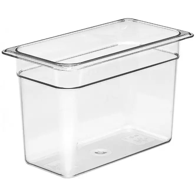 Olmecs Polycarbonate Clear 1/3 One Third Size Food Pan-8 (32.5x17.6x20 Cms)