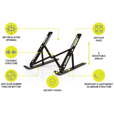 Port Design Travel & Foldable Notebook Stand