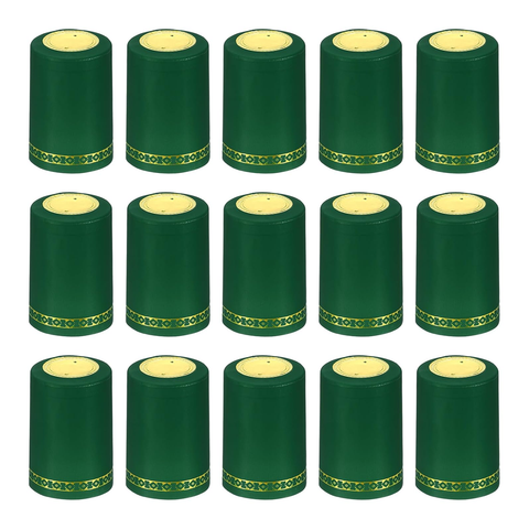 Willow Heat Shrink Capsules: 100Pcs Black Olive Bottle Seal Sleeves, Plastic Heat Shrink Wrap Caps for Olive Bottles