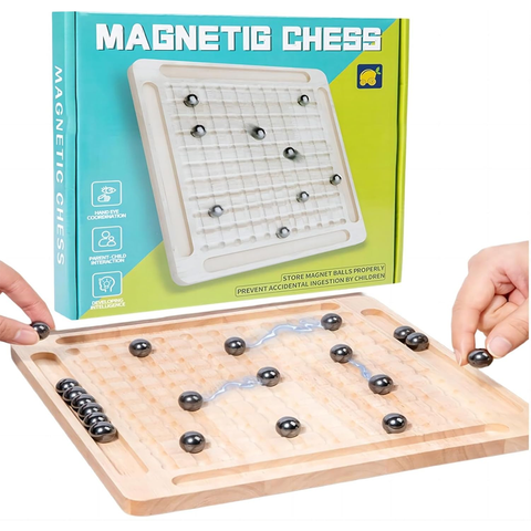 emma Magnetic Chess Set with Wooden Board for Kids Adults