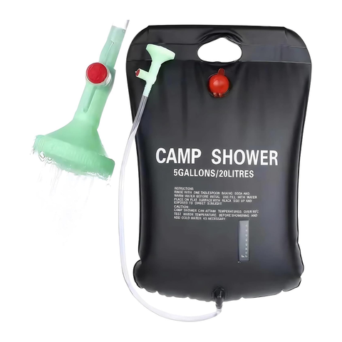 Portable Shower Bag – 5 Gallons/20 Litres | Outdoor Camping Shower for Hiking