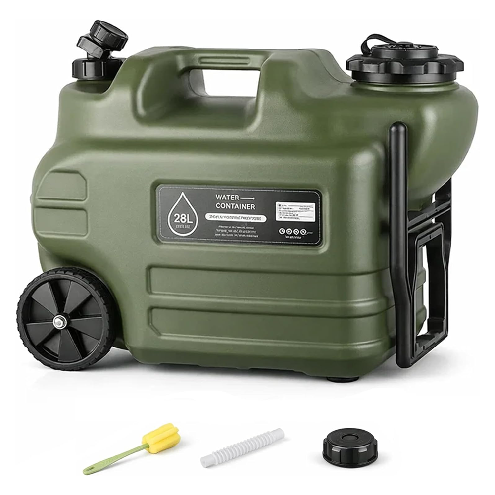 Portable Outdoor Camping Water Storage Container – BPA-Free, Durable Camping Water Jug with Spout & Accessories (28 Ltr)