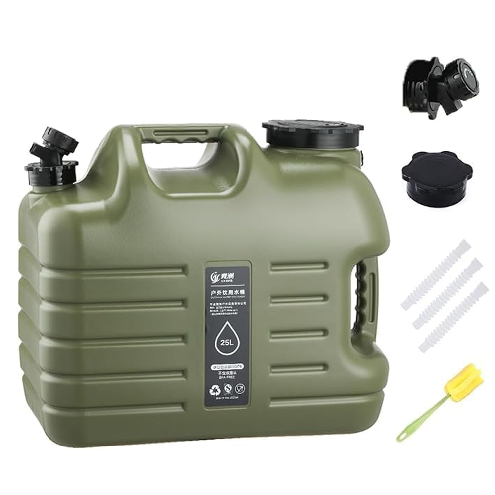 Portable Outdoor Camping Water Storage Container – BPA-Free, Durable Camping Water Jug with Spout & Accessories (25 Ltr)