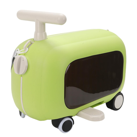Kids Ride On Luggage, Multi Functional Toddler Suitcase with Wheels and 90 Degree Folding Pedals