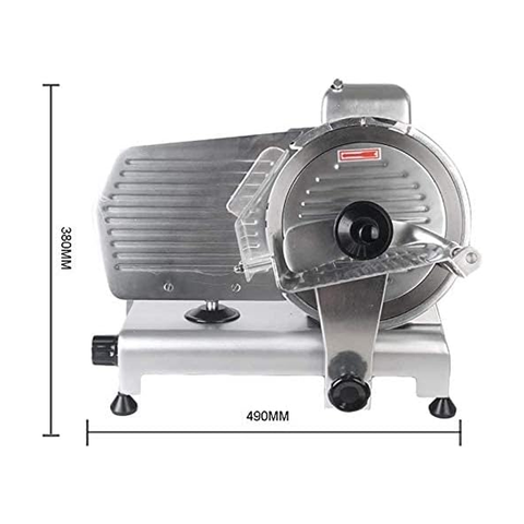 Olmecs  Meat Slicer Electric Food Slicer Commercial Deli Slicer 240W Hotpot Beef Mutton Chips Cutting Machine 10 Inch 12inch Blade