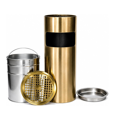 Olmecs Stainless Steel 30L Ashtray Bin Indoor & Outdoor