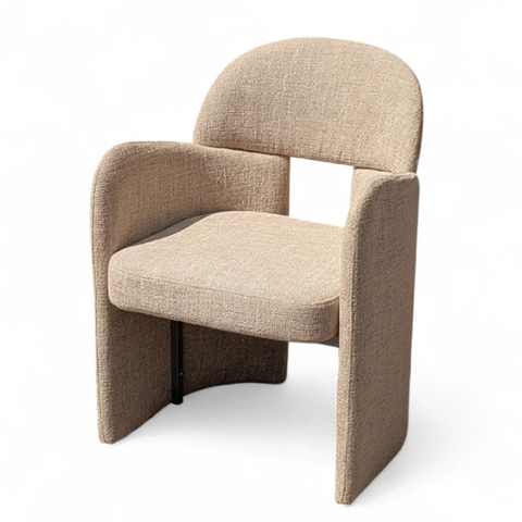 Olmecs  Premium Furniture Sculptural Silhouette Upholstered Dining Chair JP1582