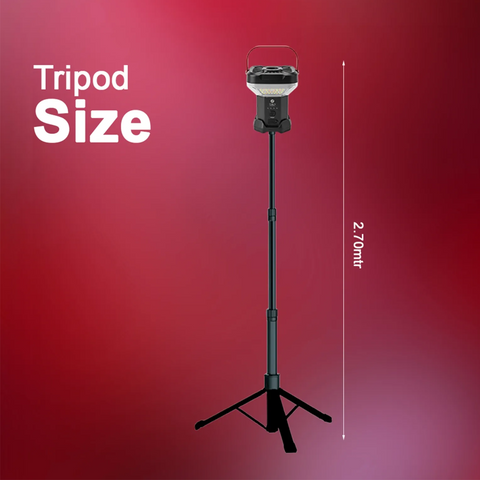 Toby’s CPL-T46 Rechargeable LED Camping Lantern 8000mAh with Adjustable Tripod Stand & Magnetic Base Outdoor Light