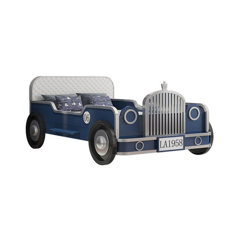 Luxury Car Bed for Boys Jeep Shape with Solid Wood Frame