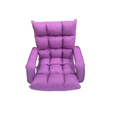 Willow Portable Folding Chair Single Floor Lazy Sofa with Handle Adjustable Back