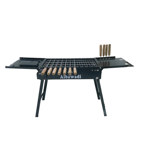 Olmecs Portable Folding Barbecue Grill with Electric Skewer Camping Charcoal Stove