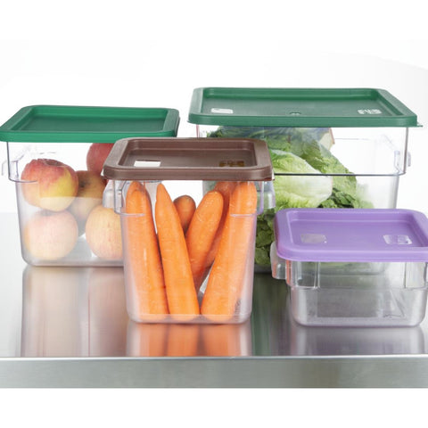Olmecs Clear Polycarbonate Square Container 22Ltr (28x28x40 Cms) with Lid