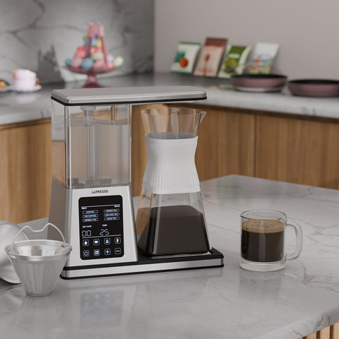 Lepresso 220-240V Drip Coffe Machine With Lcd Control -Silver