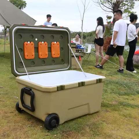 72-Hour Cold Storage Outdoor Cooler Box 16L – Heavy-Duty Insulated Ice Chest with PU Foam
