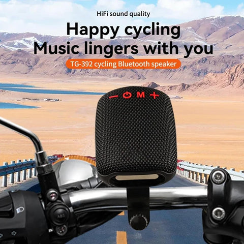Portable Bluetooth Speaker with Bike Mount, Wireless Heavy Bass Speaker