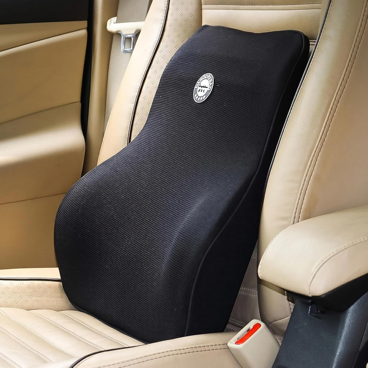 Lumbar Support Pillow for Car Seat & Office Chair – Memory Foam Back Cushion for Lower Back Pain Relief