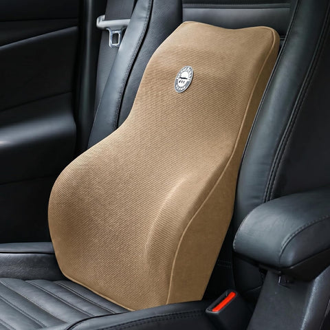 Lumbar Support Pillow for Car Seat & Office Chair – Memory Foam Back Cushion for Lower Back Pain Relief