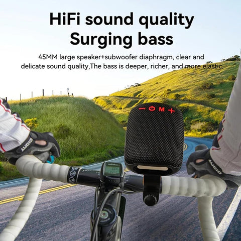 Portable Bluetooth Speaker with Bike Mount, Wireless Heavy Bass Speaker