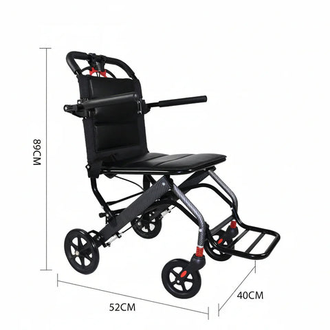 Ultra Light Aluminum Foldable Wheelchair – Compact Travel Wheelchair