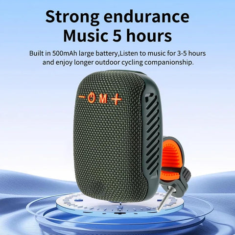 Portable Bluetooth Speaker with Bike Mount, Wireless Heavy Bass Speaker