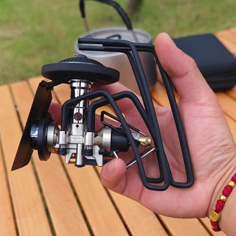 Portable Camping Stove – Compact High-Efficiency Butane/Propane Gas Burner with Foldable Legs for Outdoor Cooking