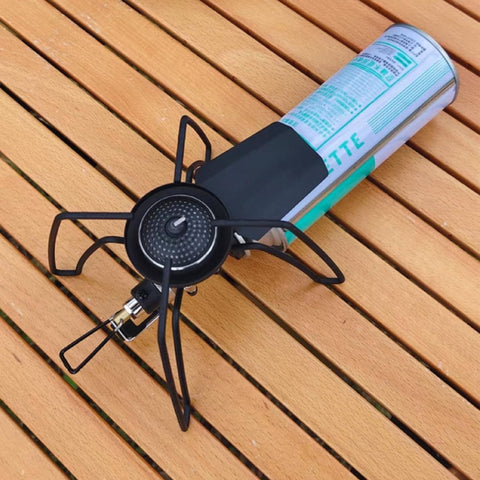 Portable Camping Stove – Compact High-Efficiency Butane/Propane Gas Burner with Foldable Legs for Outdoor Cooking