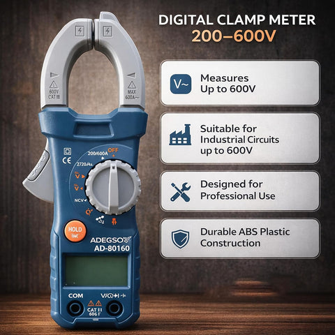 ADEGSO Digital Clamp Meter for Electrical Measurements.