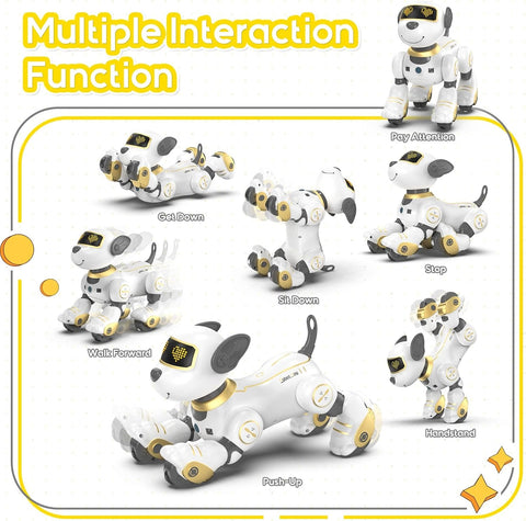 SONOMO Remote Control Robot Dog Toy for Kids, Programmable Robotic Puppy