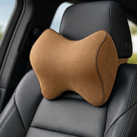 Neck Support Pillow Memory Foam, Ergonomic Headrest Cushion for Car and Office Use Neck Pain Relief Cushion for Driving,