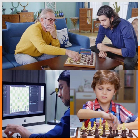 Chessnut Air Electronic Chess Set, A magnificently Handcrafted Wooden Chess Board