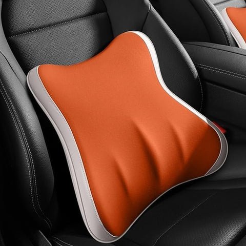 Ergonomic Lumbar Support Backrest Pillow for Car & Office Chair – Memory Foam Cushion for Lower Back Pain Relief