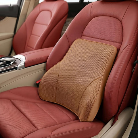 Car Lumbar Support Cushion for Driving – Memory Foam Back Support Pillow