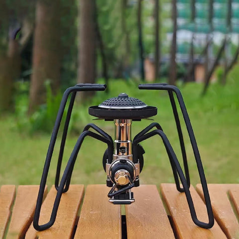 Portable Camping Stove – Compact High-Efficiency Butane/Propane Gas Burner with Foldable Legs for Outdoor Cooking