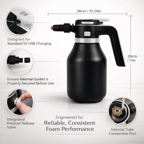 2Ltr Electric Detailing Machine, Automatic Plant Mister with Adjustable Nozzles