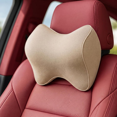 Neck Support Pillow Memory Foam, Ergonomic Headrest Cushion for Car and Office Use Neck Pain Relief Cushion for Driving,