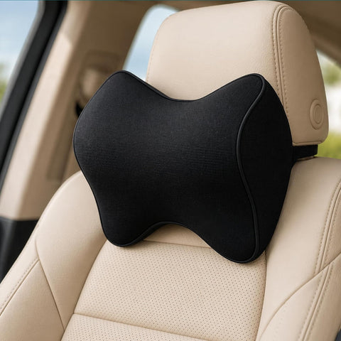 Neck Support Pillow Memory Foam, Ergonomic Headrest Cushion for Car and Office Use Neck Pain Relief Cushion for Driving,