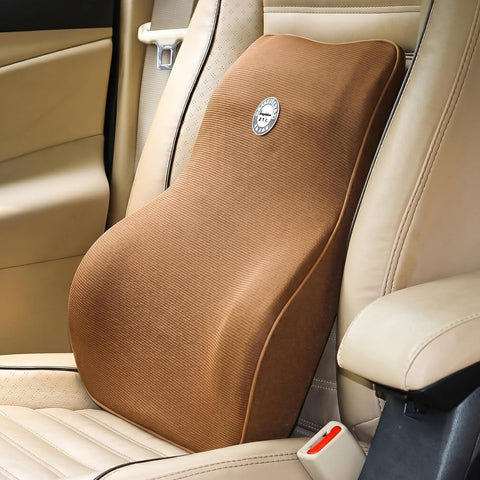 Lumbar Support Pillow for Car Seat & Office Chair – Memory Foam Back Cushion for Lower Back Pain Relief