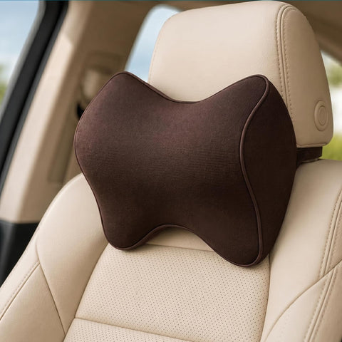 Neck Support Pillow Memory Foam, Ergonomic Headrest Cushion for Car and Office Use Neck Pain Relief Cushion for Driving,