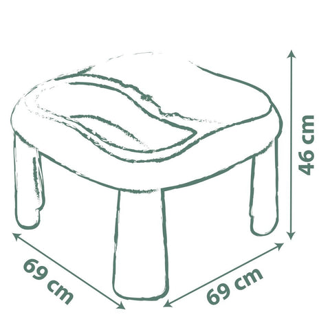 Smoby Life Sand & Water Play Table, Outdoor Sensory Play Table with 2 Removable Trays