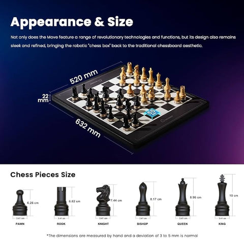 Chessnut Move - Advanced Robotic Chessboard with Wooden Pieces