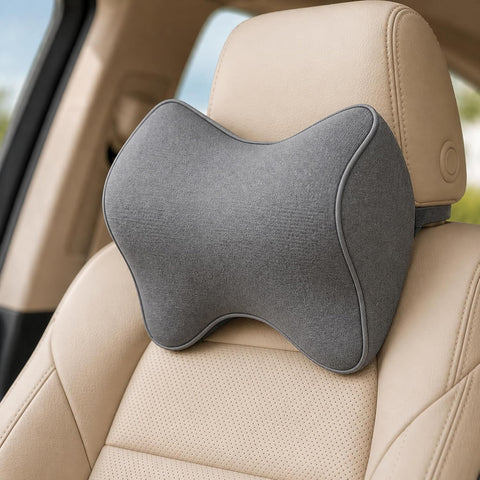 Neck Support Pillow Memory Foam, Ergonomic Headrest Cushion for Car and Office Use Neck Pain Relief Cushion for Driving,