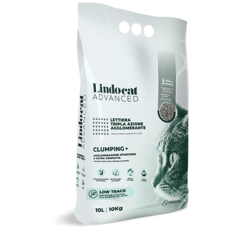 Natural Bentonite Lindocat Advanced Clumping + Low Track (Fragrance-free) 10 L