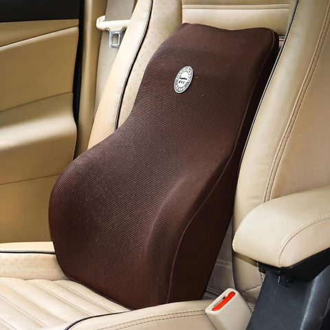 Lumbar Support Pillow for Car Seat & Office Chair – Memory Foam Back Cushion for Lower Back Pain Relief