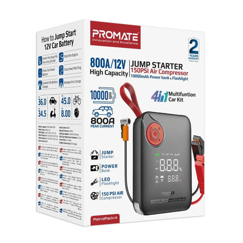 Promate High-Capacity Jump Starter 150PS