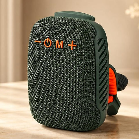 Portable Bluetooth Speaker with Bike Mount, Wireless Heavy Bass Speaker