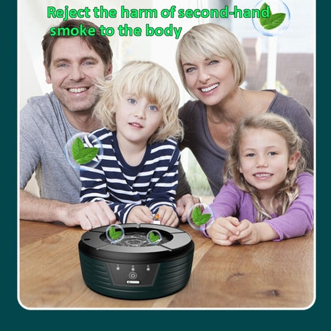 Inductive Automatic Flushing Ashtray Purifies The Air and Removes smell - White