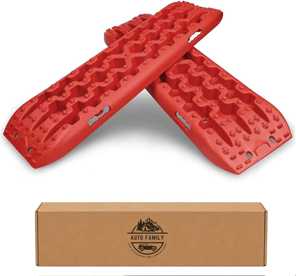 Car Traction Boards Sand & Snow Recovery Tracks, Heavy Duty Tire Grip Mats for Off-Road (107 Cms)