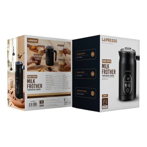Lepresso Four Froth Milk Frother - Black