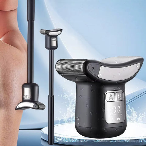 IPX6 Back Shaver Men Grooming Kit Waterproof Electric Body Hair Trimmer